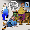 Cartoon: Wrong Dyke (small) by toons tagged lesbian,dyke,boy,with,finger,in,gay,bar
