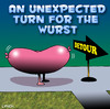 Cartoon: wurst (small) by toons tagged wurst,sausage,detour,snags,meat,roads,signs