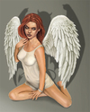 Cartoon: Fallen Angel (small) by toonsucker tagged angel,engel,gefallen,sin,sünde,schuldig,gut,böse,good,evil,two,faced,psyche,seele,soul,flügel,teufel,devil,wings,bibel,bible,antichrist