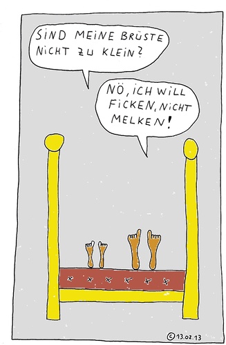 Cartoon: Im Bett 20 (medium) by Müller tagged imbett,bett,bed