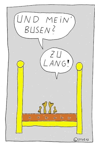 Cartoon: Im Bett 25 (medium) by Müller tagged inbed,imbett