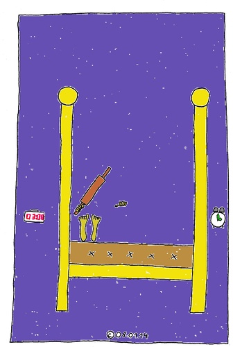 Cartoon: ImBett 35 (medium) by Müller tagged imbett,inbed,paradox