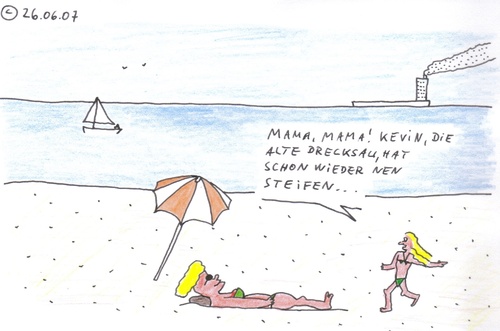 Cartoon: Kevin (medium) by Müller tagged kevin,drecksau,diskreminierung,gender,gleichberechtigung,vorurteile,vorbildfunktion