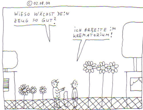 Cartoon: Kleingärtner (medium) by Müller tagged garten,dünger