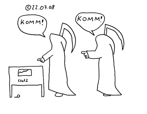 Cartoon: Komm (medium) by Müller tagged komm,tod,sterben,sensenmann