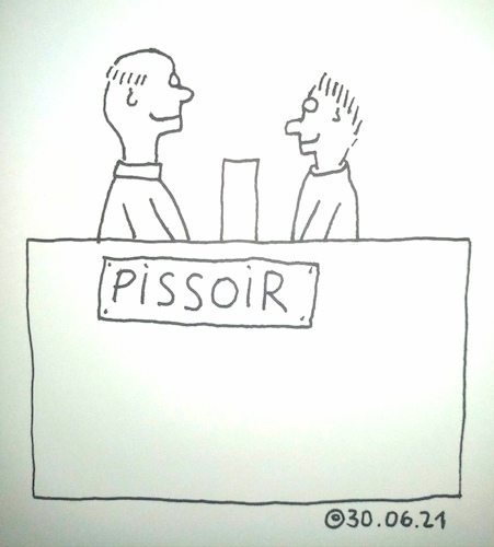 Cartoon: Pissoir (medium) by Müller tagged pissoir,ruinieren,pissen