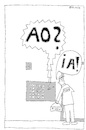 Cartoon: AO? IA! (small) by Müller tagged pizza