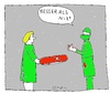 Cartoon: Besser als nix (small) by Müller tagged prothese,swissarmyknife,taschenmesser