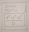 Cartoon: Dark Math (small) by Müller tagged math,mathematik,fermat