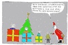 Cartoon: Das wertvollste Geschenk (small) by Müller tagged geschenk,wertvoll,weihnachten,bescherung,santaclaus,santa,present,precious,batterien,batteries