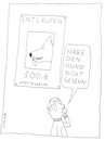 Cartoon: Entlaufen (small) by Müller tagged hund,entlaufen,belohnung