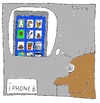 Cartoon: IPHONE 6 (small) by Müller tagged iphone,iphone6,handy,mobilephone