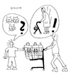 Cartoon: Oma kommt zu Besuch (small) by Müller tagged oma,katzenstreu,besuch,laminat
