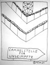 Cartoon: Sammelstelle für Ungeimpfte (small) by Müller tagged impfung,ungeimpft,sammelstelle