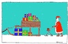 Cartoon: Santa Senil (small) by Müller tagged santa,weihnachtsmann,senil,santaclaus