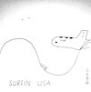 Cartoon: Surfin USA (small) by Müller tagged uboot,usa,submarine