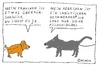 Cartoon: Überfürsorglich (small) by Müller tagged hund,leine,herrchen,frauchen,heimwerker