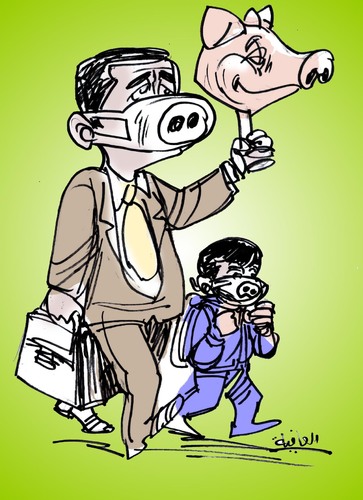 Cartoon: la grippe (medium) by alafia47 tagged la,maladie