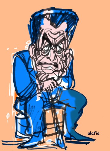 Cartoon: sarko (medium) by alafia47 tagged alafia,caricature