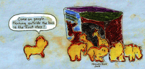 Cartoon: ANIMAL CRACKERS (medium) by Toonstalk tagged crackers,animals,box,food,lions,tigers,giraffes,rhinos,bears,goodies,treats