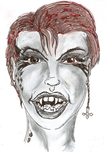 Cartoon: BOO (medium) by Toonstalk tagged hunter,thirst,blood,folklore,undead,vampire
