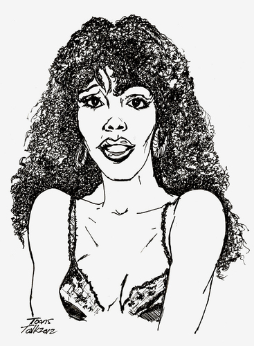 Cartoon: DISCO QUEEN (medium) by Toonstalk tagged donna,summer,disco,music,hot,stuff,singer,entertainer