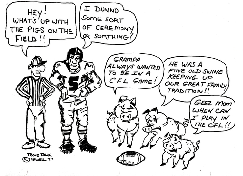 Cartoon: FOOTBALL FOLLIES (medium) by Toonstalk tagged footbal,cfl,pigskin