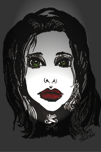 Cartoon: GOTH (medium) by Toonstalk tagged gothic,dark,halloween,black,witch,scarey,creepy