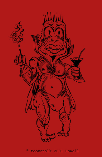 Cartoon: HAPPY NEW YEAR LIL DEVIL (medium) by Toonstalk tagged smoke,drink,devil,lil,year,new,happy