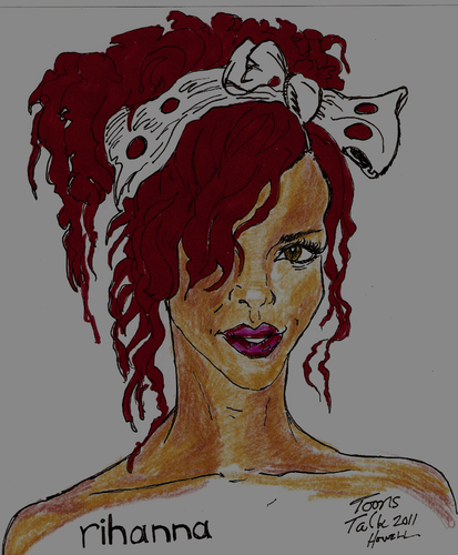 Cartoon: RIHANNA (medium) by Toonstalk tagged rihanna,performer,singer,sandm,beautiful,girl,diva