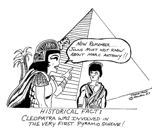 THE FIRST PYRAMID SCHEME By Toonstalk | Famous People Cartoon | TOONPOOL