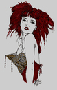 Cartoon: BURLESQUE (small) by Toonstalk tagged burlesque dancer entertainer sensual sexy costume redhead