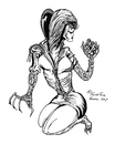 Cartoon: CRYSTAL BALL GAZER (small) by Toonstalk tagged demon creepy nightmare freaky