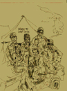 Cartoon: MASH TV (small) by Toonstalk tagged mash,comedy,tv,cast,hawkeye,trapper,hotlips,radar,frank,burns,col,1974