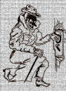Cartoon: Mr. Cracker (small) by Toonstalk tagged safecracker,thief,criminal,crime,combination,money,greed,jewels,diamonds,cash