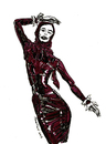 Cartoon: Red Latex Ridinghood (small) by Toonstalk tagged latex,red,ridinghood,shiney,wet,wild,style,fashion