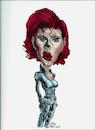 Cartoon: The Black Widow (small) by Toonstalk tagged black widow avengers marvel movies comics fanart scarlett johansson caricature super heroine shield spy