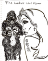Cartoon: THE LADIES LOVE MY....... (small) by Toonstalk tagged gorilla,dating,tattoo,sexy,girl,finish,the,line