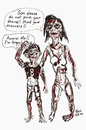 Cartoon: ZOMBIE ETIQUETTE (small) by Toonstalk tagged zombie,monster,halloween,scarey,gore,dark,goosebumps,shivers