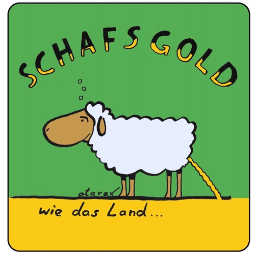 Cartoon: Schafsgold (medium) by tiefenbewohner tagged beer,sheep,bier,schaf