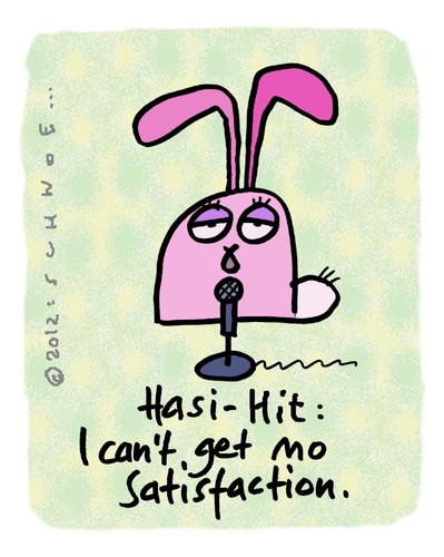 Cartoon: Hasi 11 (medium) by schwoe tagged hase,singen,hit,mikro,bühne,stimme