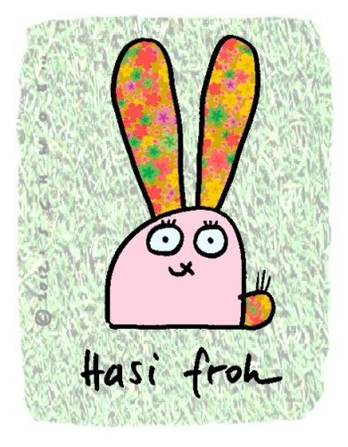 Cartoon: Hasi 31 (medium) by schwoe tagged hasi,hase,ohren,blumen,blümchen,froh,fröhlichkeit,munter