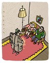 Cartoon: Exhibi 2 (small) by schwoe tagged exhibitionismus,schamlos,tv,fernsehen,publikum,langeweile