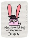 Cartoon: Hasi 106 (small) by schwoe tagged hasi,hase,doktor,plagiat,gutenberg,schawan,anstand,schummeln