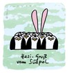 Cartoon: Hasi 32 (small) by schwoe tagged hasi,hase,südpol,ohren,pinguin,eis,kalt