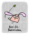 Cartoon: Hasi 34 (small) by schwoe tagged hasi,hase,ohr,schläger,badminton,sport,fit,fitness