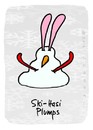 Cartoon: Hasi 77 (small) by schwoe tagged hasi,hase,ski,skifahren,schnee,wintersport,schneemann