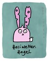 Cartoon: Hasi 7 (small) by schwoe tagged hase,hagel,wetter,schaden,beule,löcher