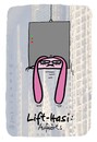 Cartoon: Hasi 97 (small) by schwoe tagged hasi,hase,aufzug,lift,schwerkraft,beschleunigung