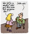 Cartoon: Linker Fuß (small) by schwoe tagged behindert,aberglaube,prothese,krücke,laune